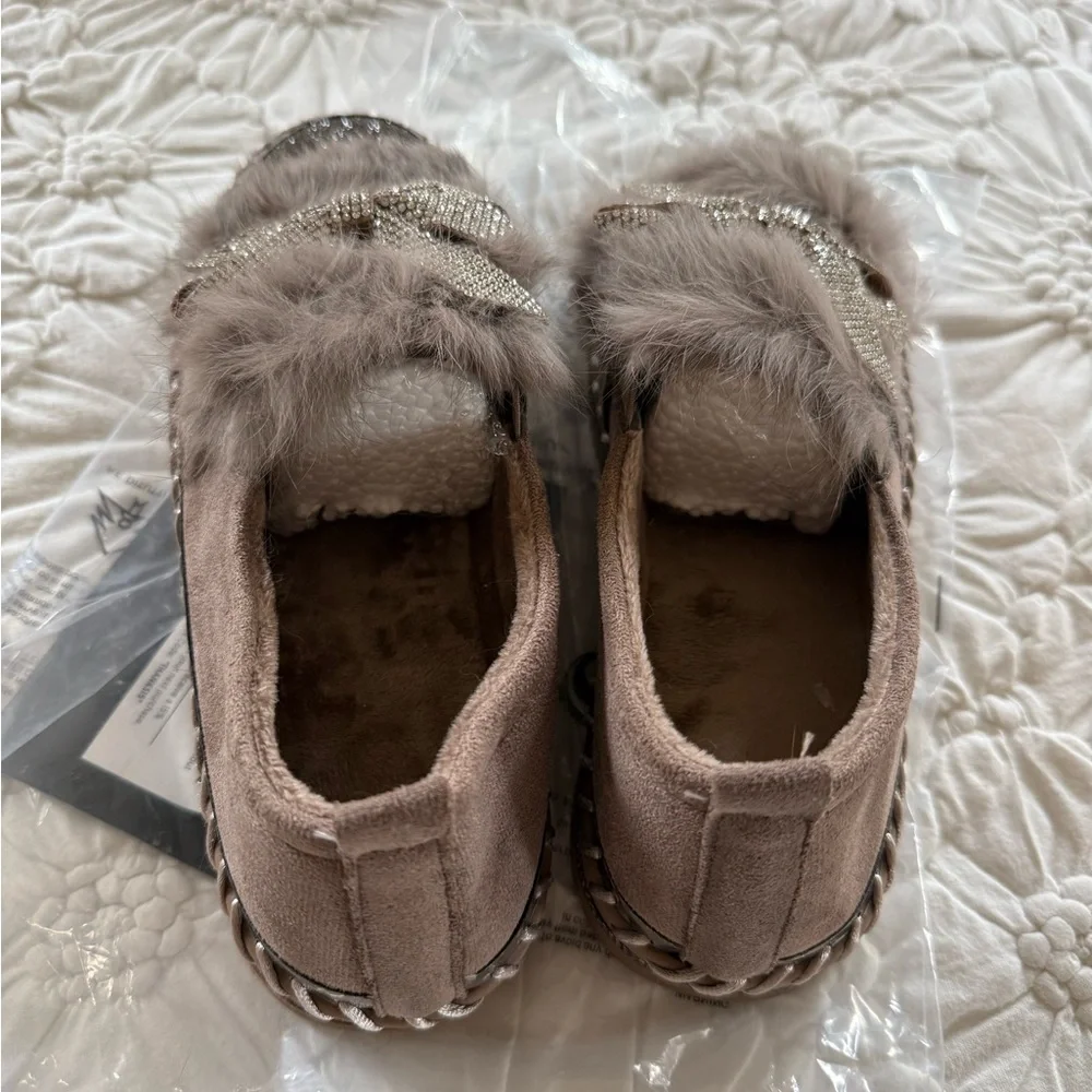 Brown Sparkle Loafers - Picture 7 of 10